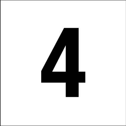 MB Numbers 1 – 27 Sign 150mm x 150mm