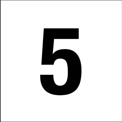 MB Numbers 1 – 27 Sign 150mm x 150mm