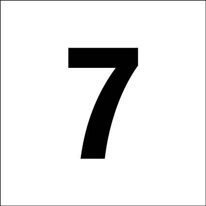 MB Numbers 1 – 27 Sign 150mm x 150mm