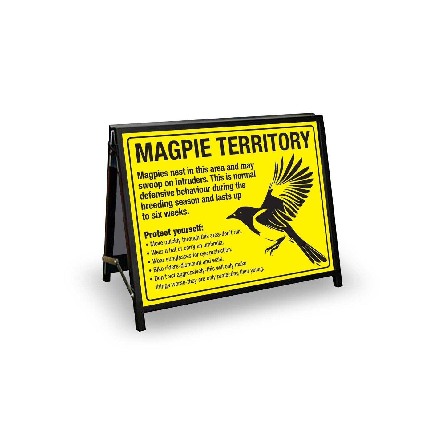 A-Frame Landscape Black - Magpie Territory