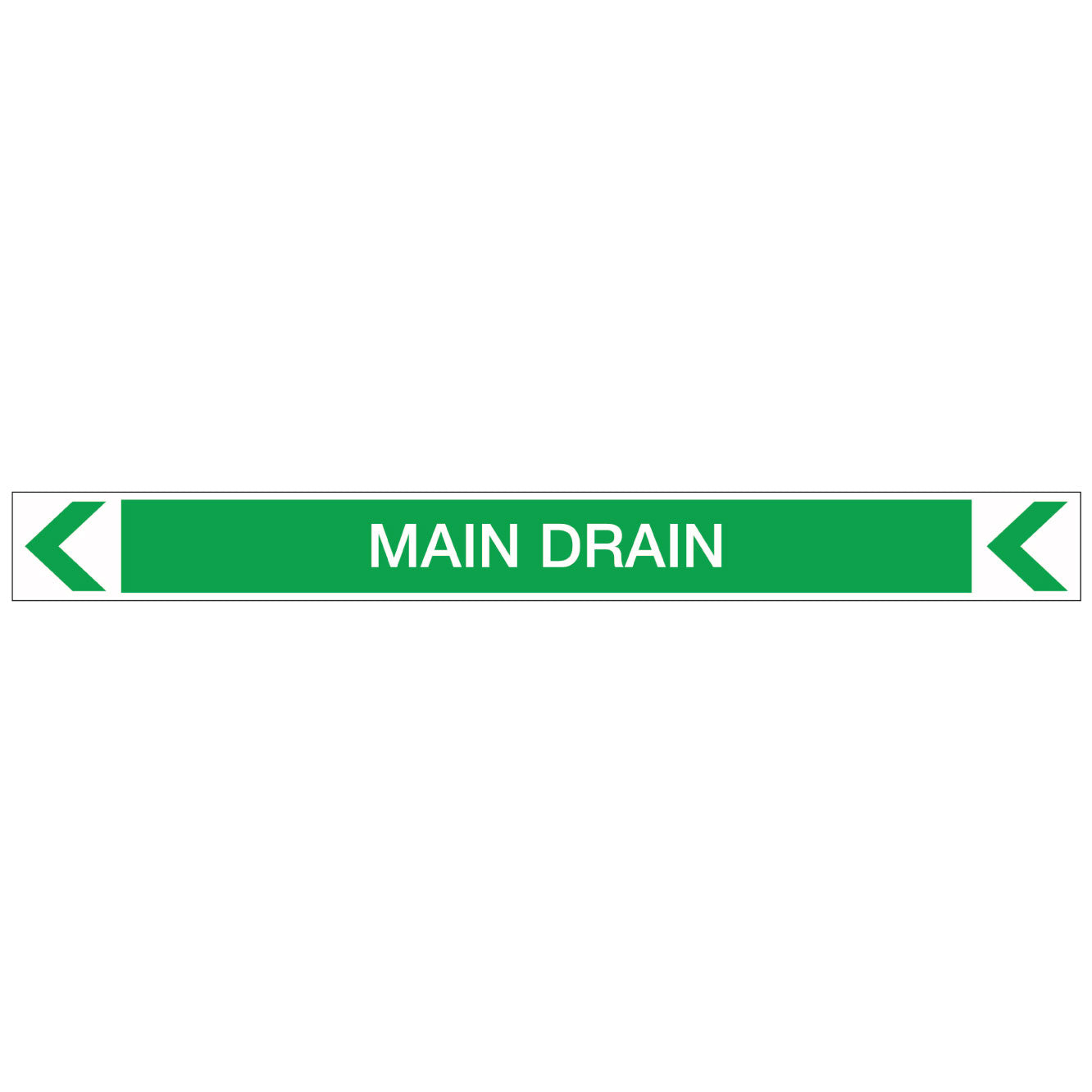 Pool/Spa - Main Drain (Left) - Pipe Marker Sticker