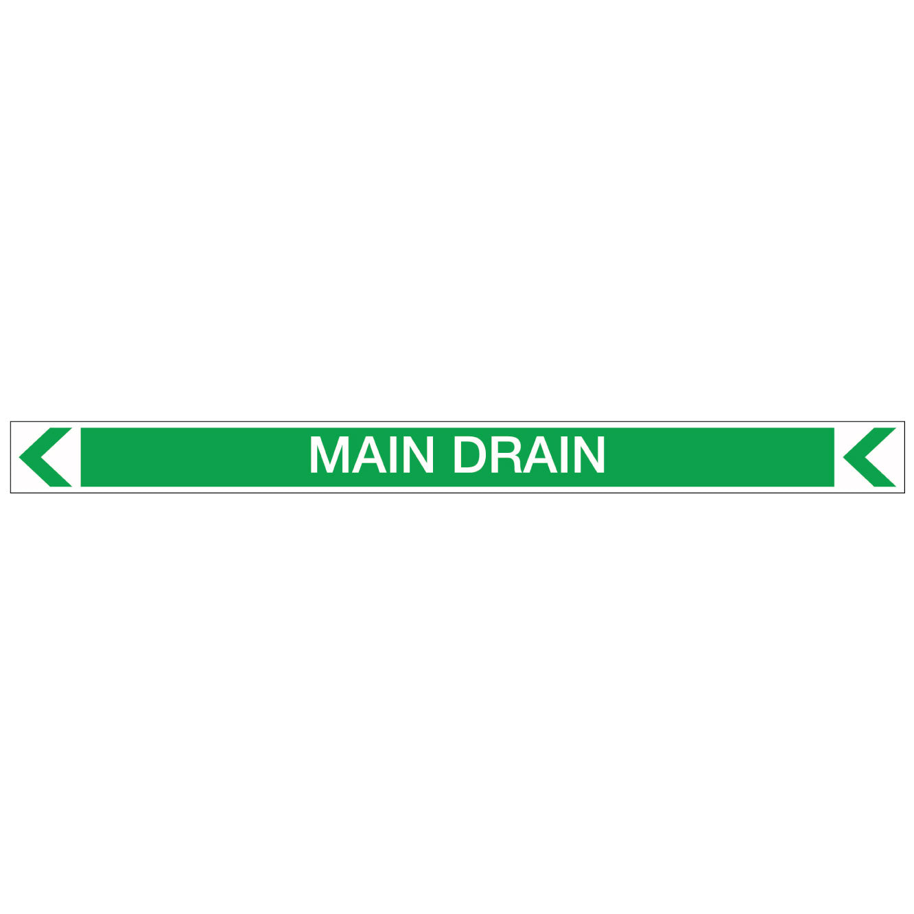 Pool/Spa - Main Drain (Left) - Pipe Marker Sticker