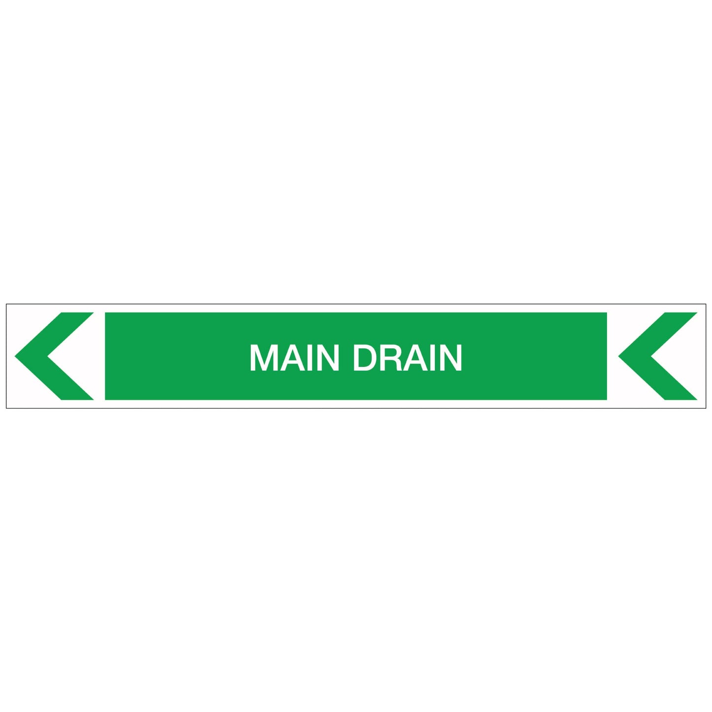 Pool/Spa - Main Drain (Left) - Pipe Marker Sticker