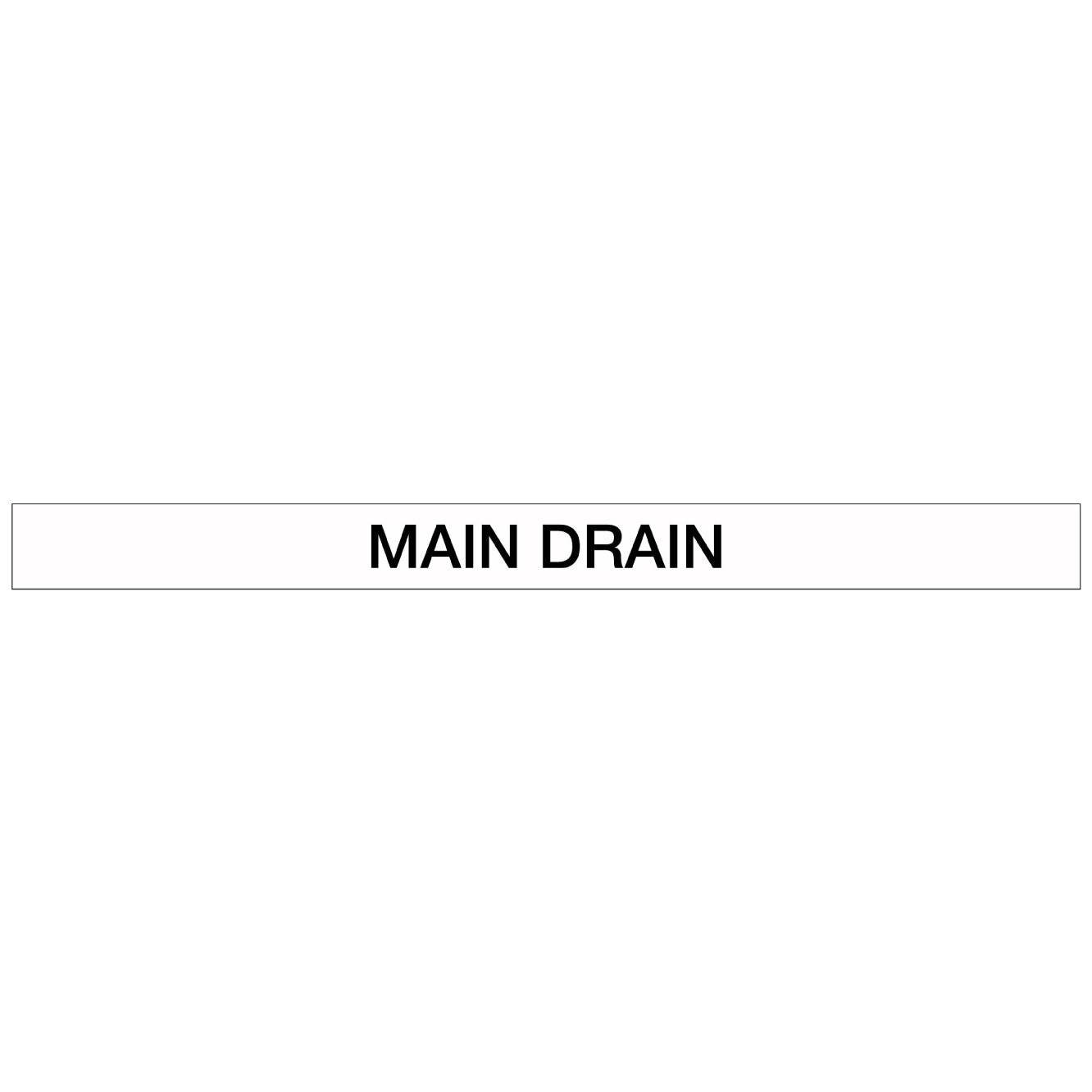 Pool/Spa - Main Drain - Pipe Marker Sticker