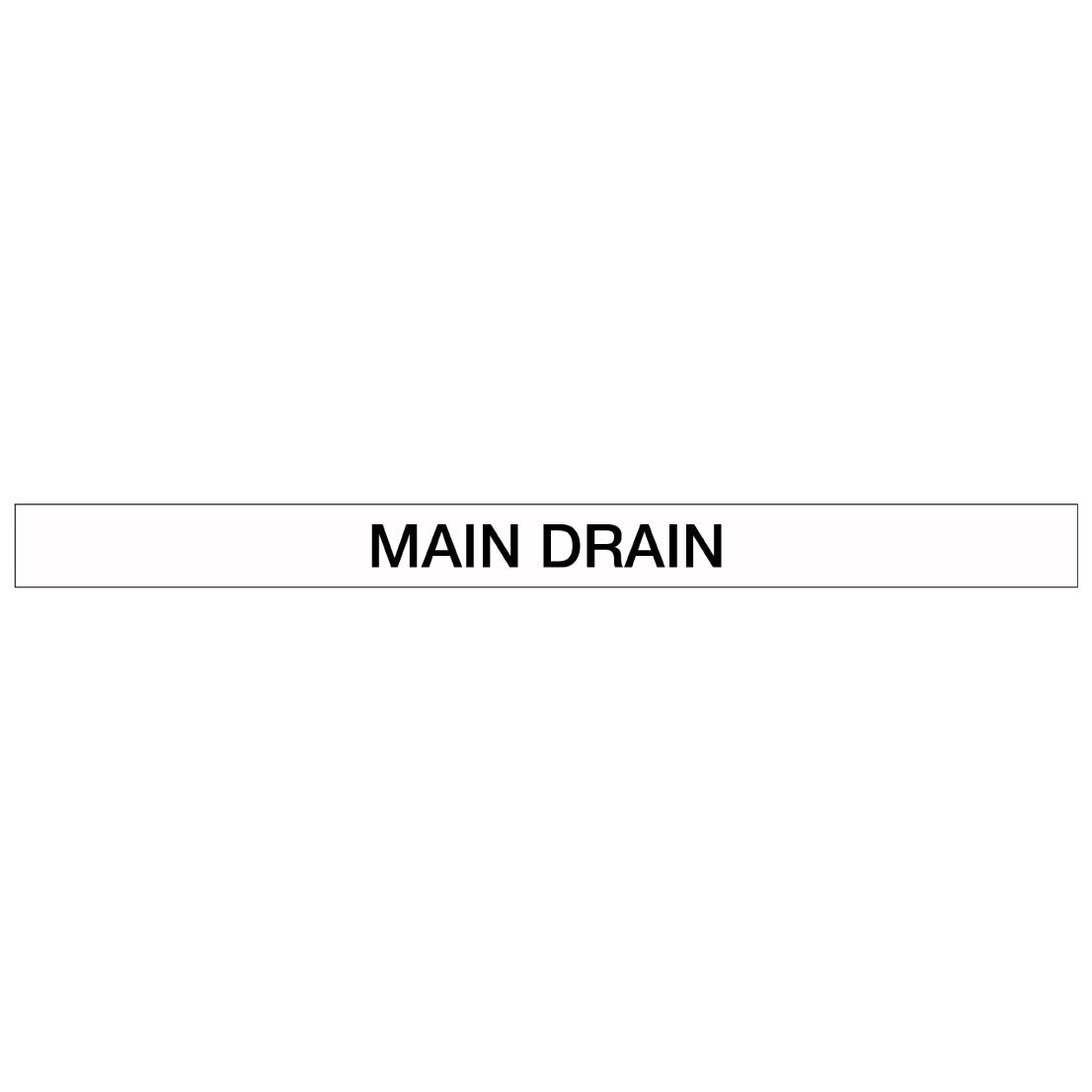 Pool/Spa - Main Drain - Pipe Marker Sticker