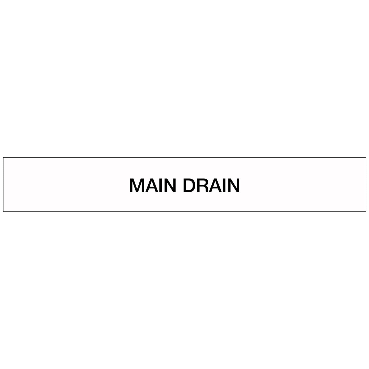 Pool/Spa - Main Drain - Pipe Marker Sticker