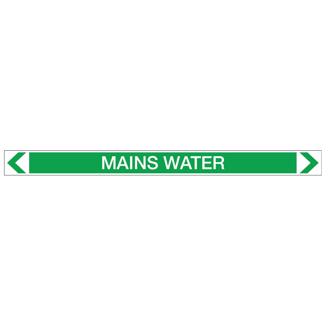 Water - Mains Water - Pipe Marker Sticker