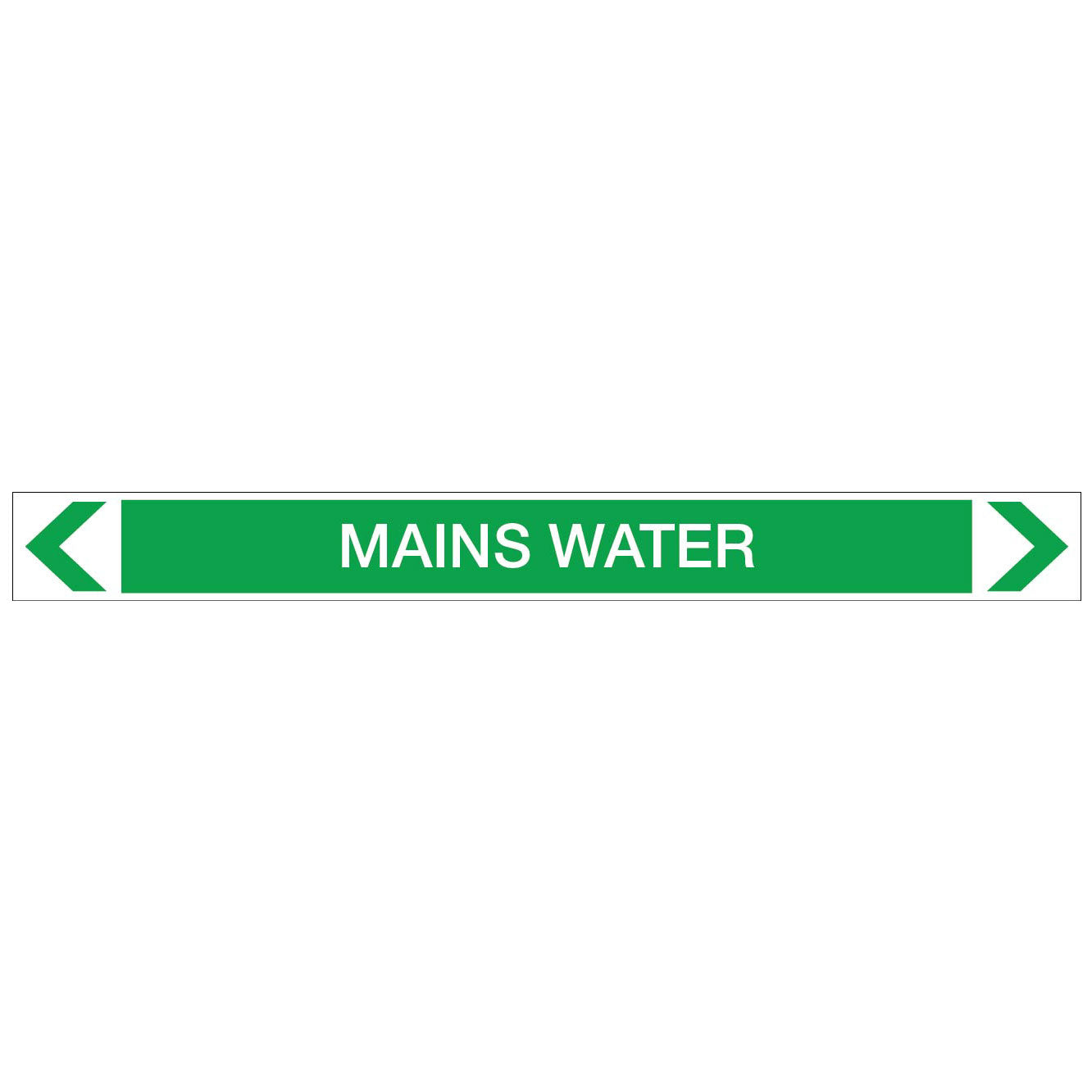 Water - Mains Water - Pipe Marker Sticker