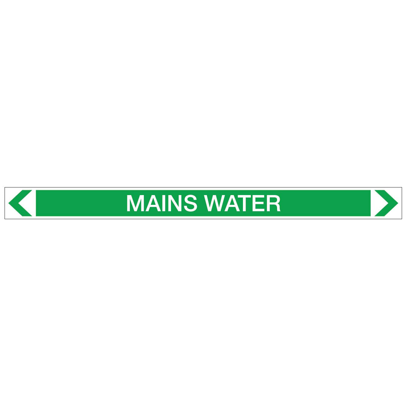 Water - Mains Water - Pipe Marker Sticker