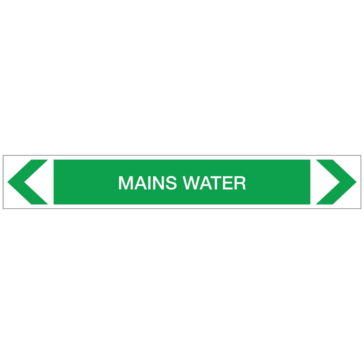 Water - Mains Water - Pipe Marker Sticker