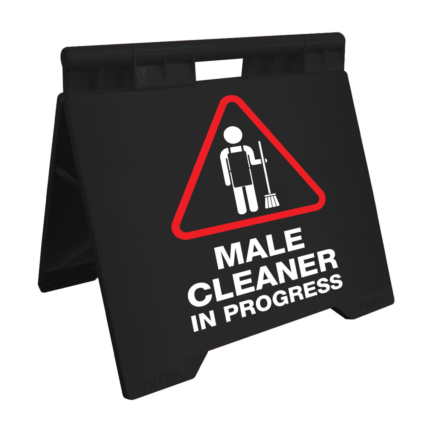 Male Cleaner In Progress - Evarite A-Frame Sign