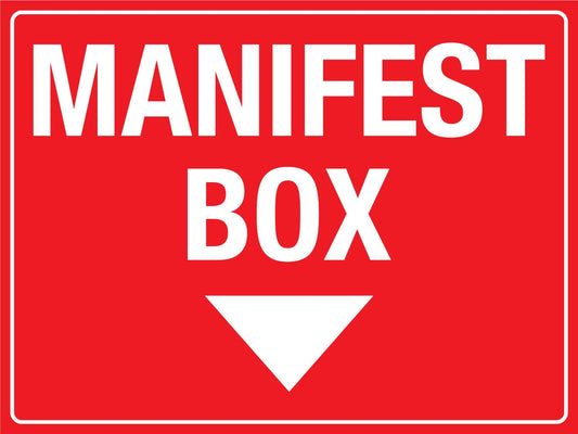 Manifest Box Sign