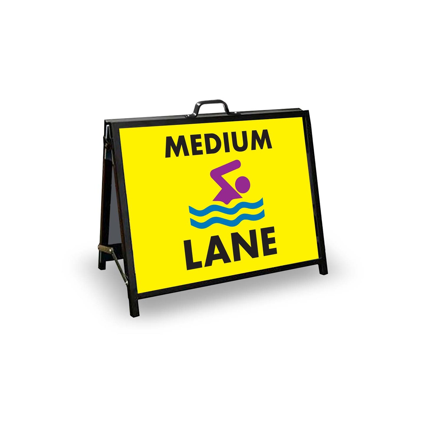 A-Frame Landscape Black - Medium Lane Corflute Inserts