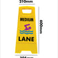 Yellow A-Frame - Medium Lane