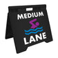 Medium Lane - Evarite A-Frame Sign