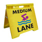 Medium Lane - Evarite A-Frame Sign