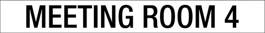 Meeting Room 4 - Statutory Sign