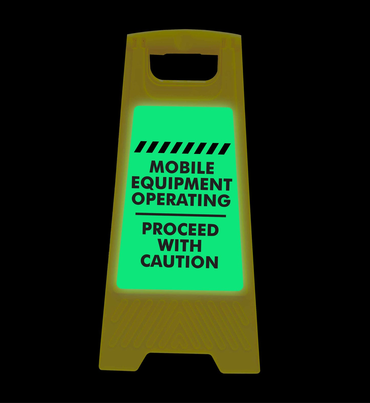 Glow In The Dark - Yellow A-Frame - Mobile Equipment