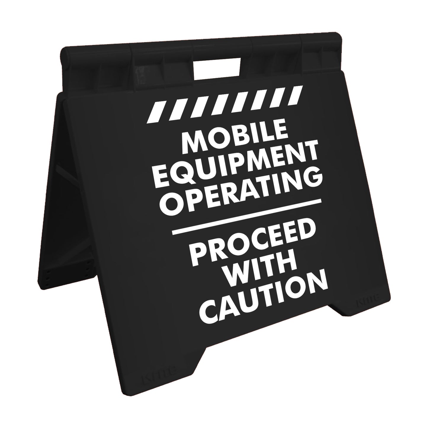 Mobile Equipment Operating - Evarite A-Frame Sign