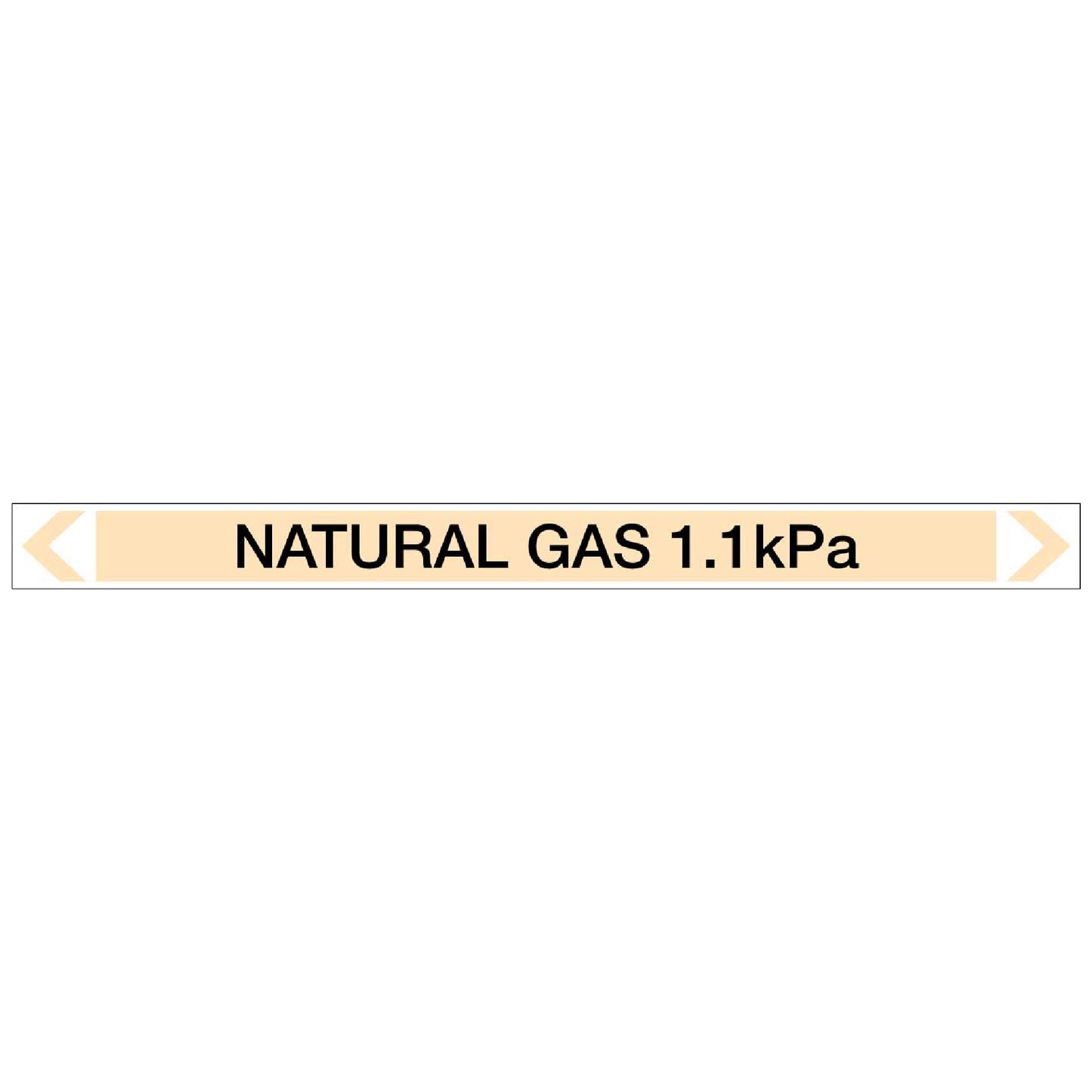 Gases - Natural Gas 1.1kPa - Pipe Marker Sticker