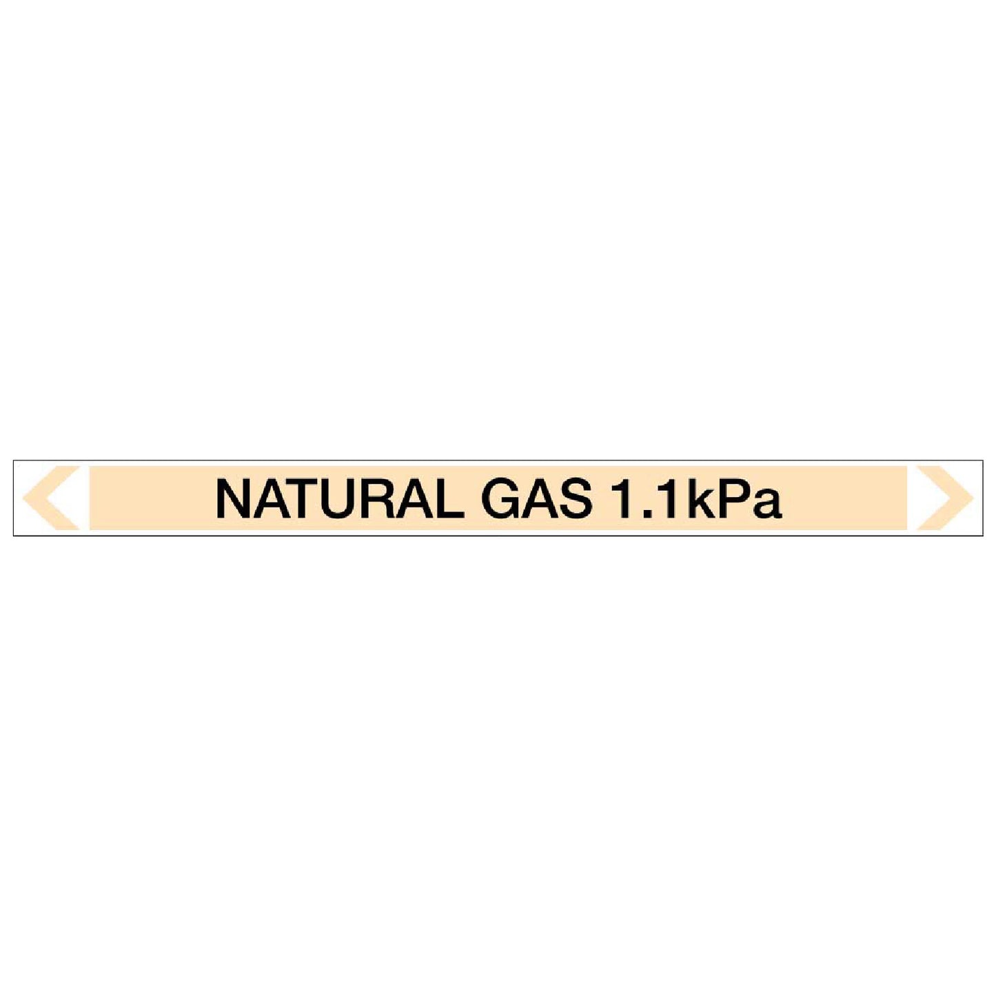 Gases - Natural Gas 1.1kPa - Pipe Marker Sticker