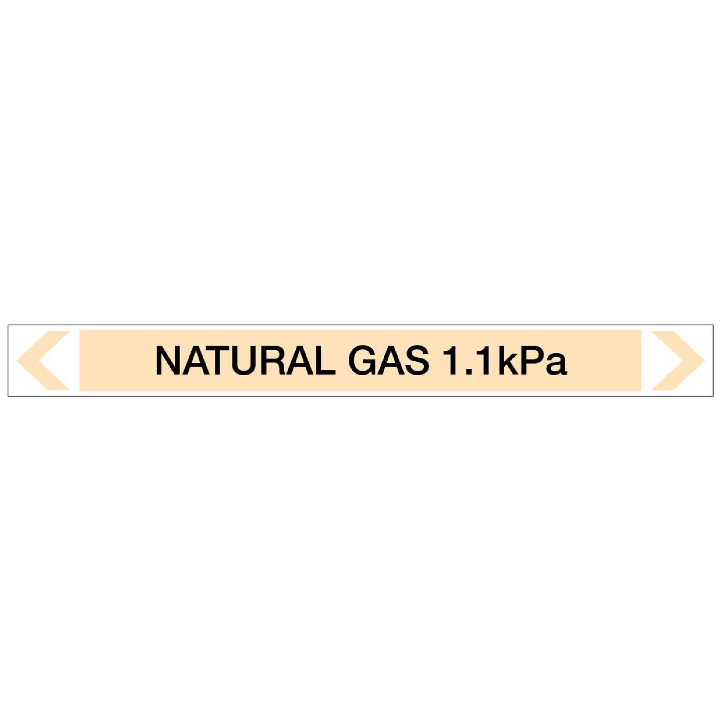 Gases - Natural Gas 1.1kPa - Pipe Marker Sticker