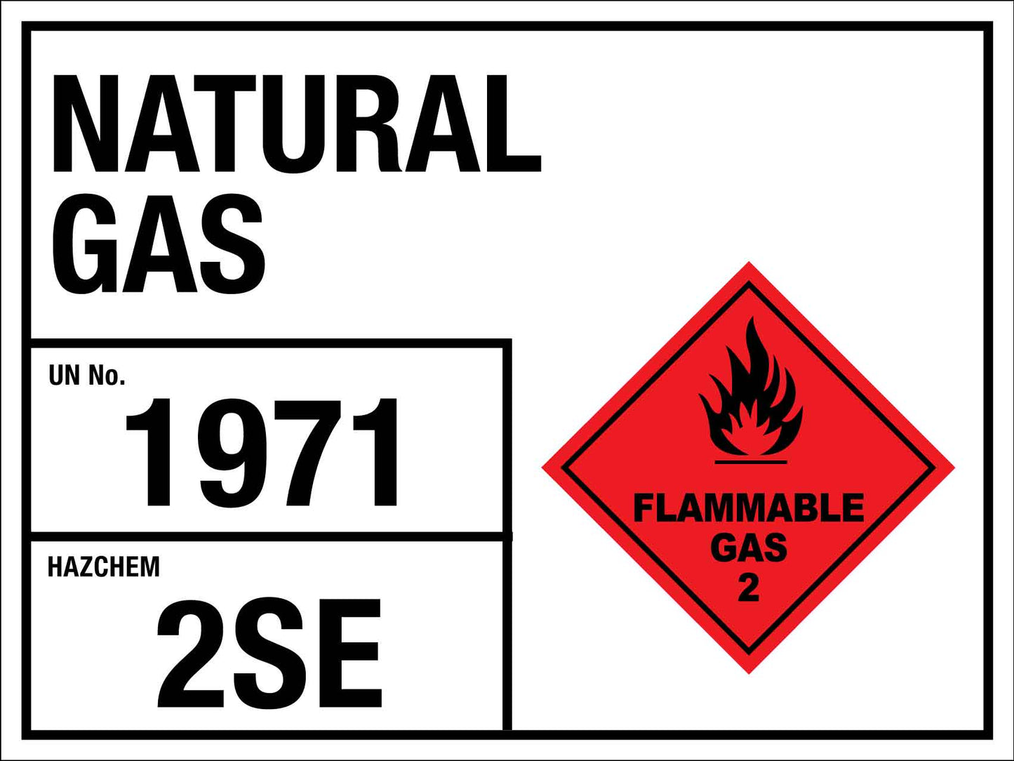 Natural Gas 1971 2SE Sign