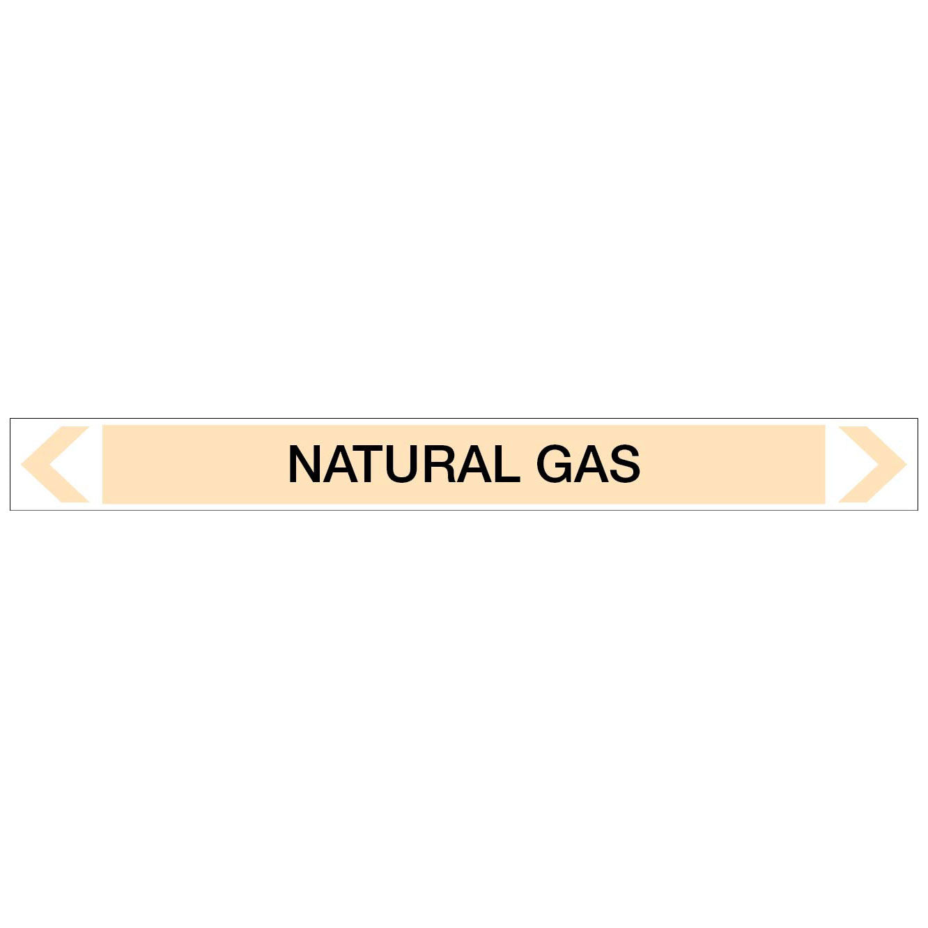 Gases - Natural Gas - Pipe Marker Sticker