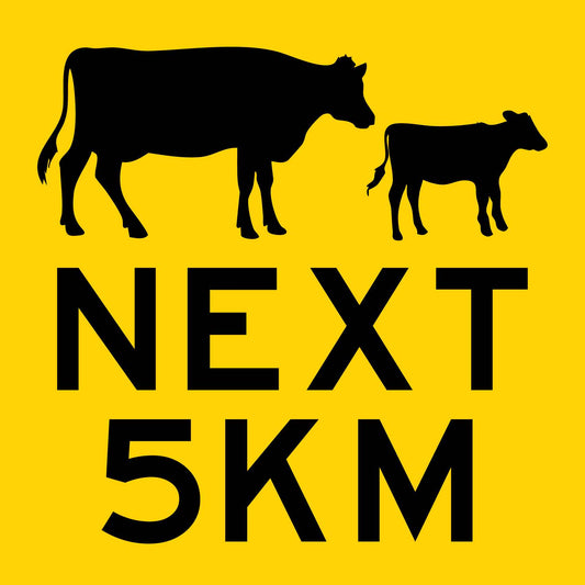 Next 5km Multi Message Traffic Sign