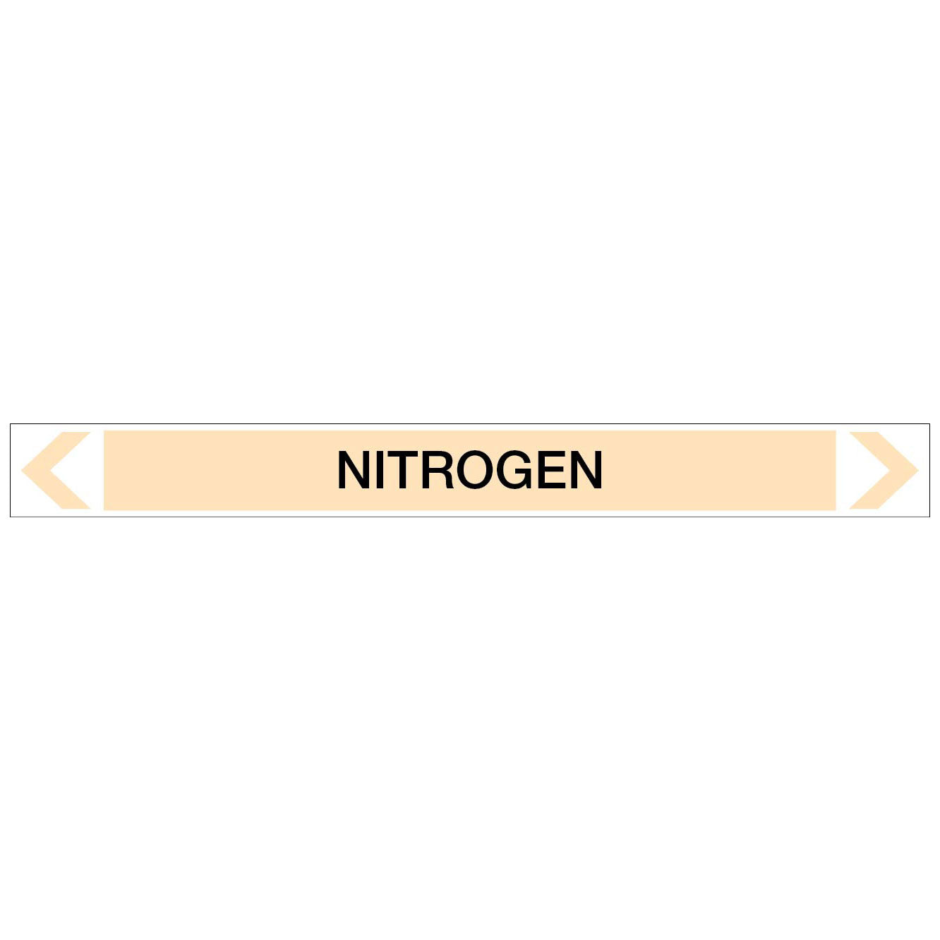 Gases - Nitrogen - Pipe Marker Sticker
