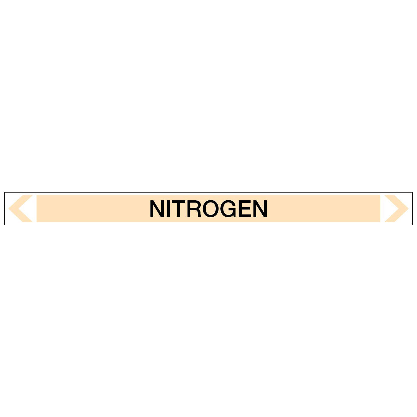 Gases - Nitrogen - Pipe Marker Sticker
