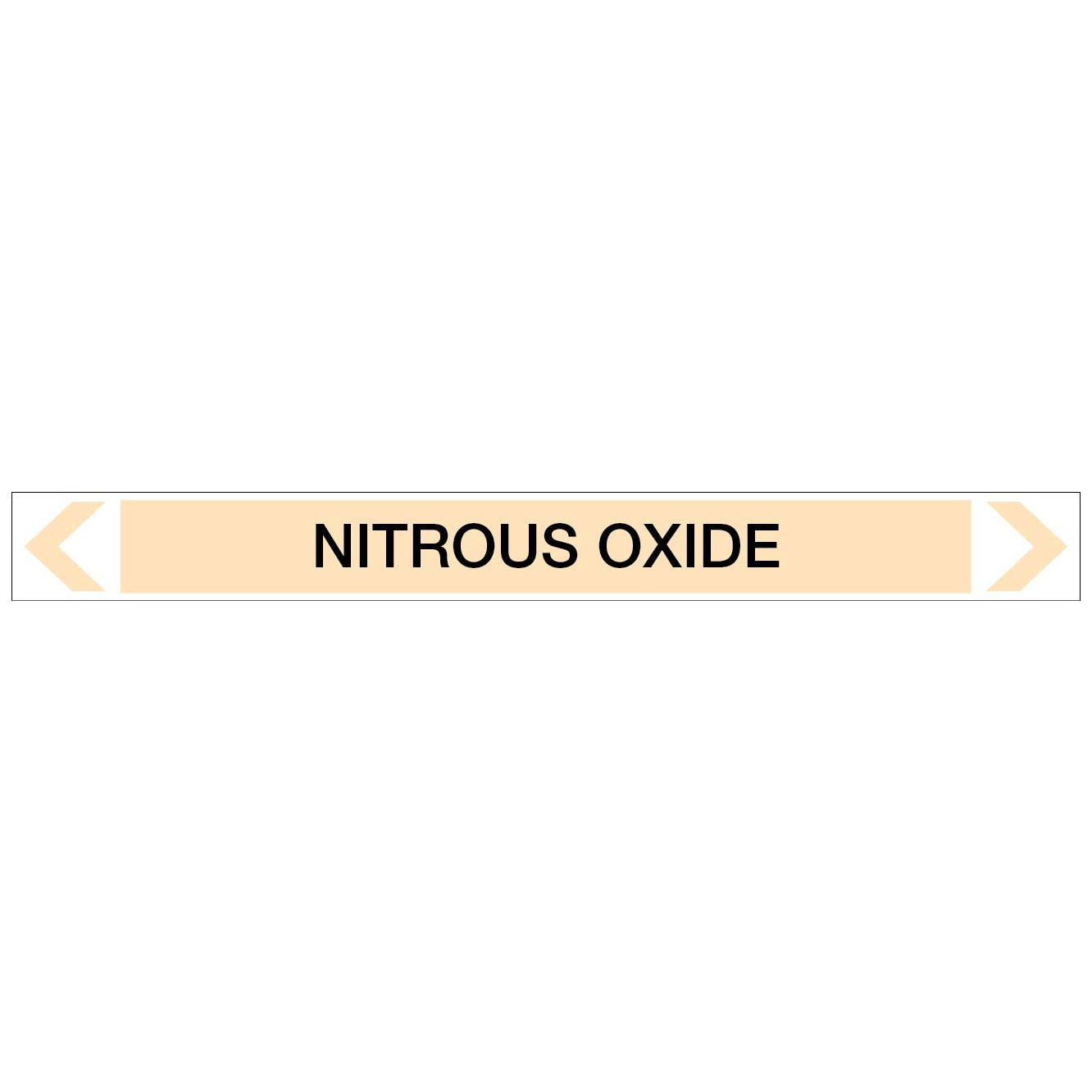 Gases - Nitrous Oxide - Pipe Marker Sticker
