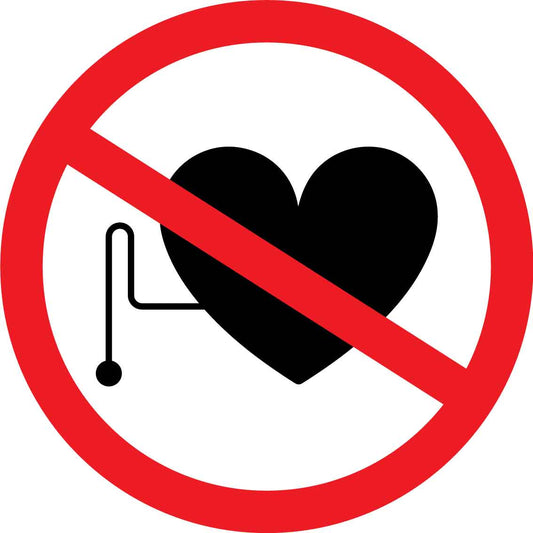 No Admittance With Pacemakers Decal