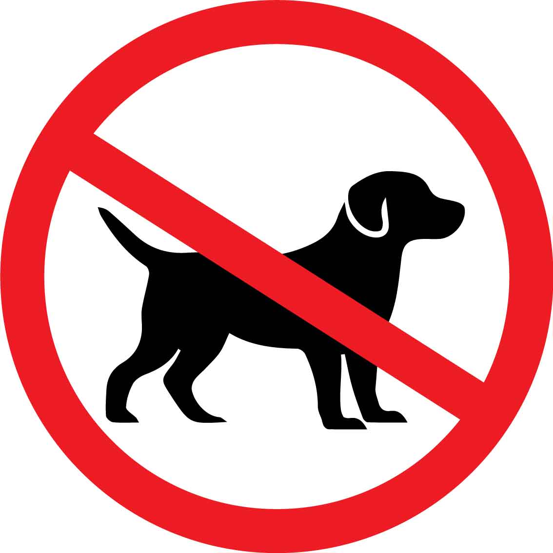 No Dogs Decal – New Signs