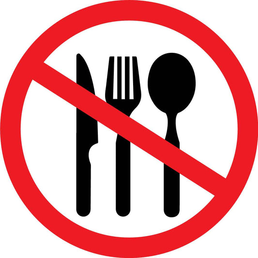 No Eating Decal