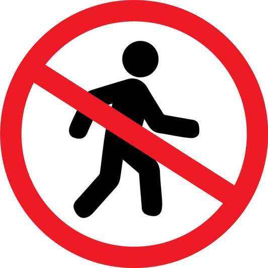 No Entry (Person) Decal
