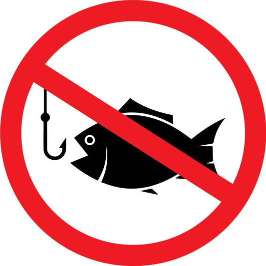 No Fishing Decal