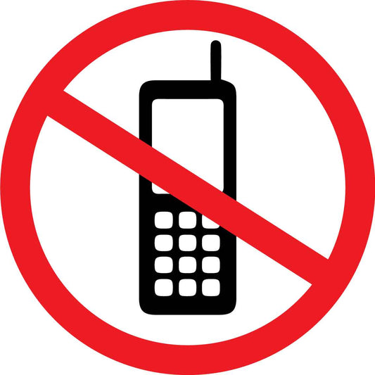 No Mobile Phones Decal