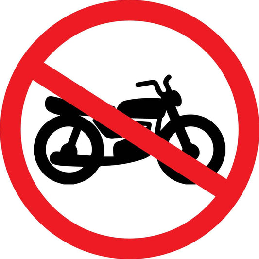 No Motorcycle Decal