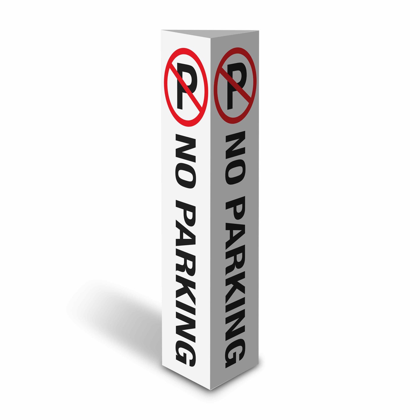 No Parking -  Corflute Bollard Cover