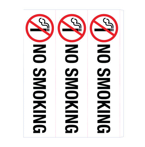 No Smoking - Corflute Bollard Cover