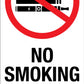 No Smoking No Vaping - Corflute Bollard Traffic Signs