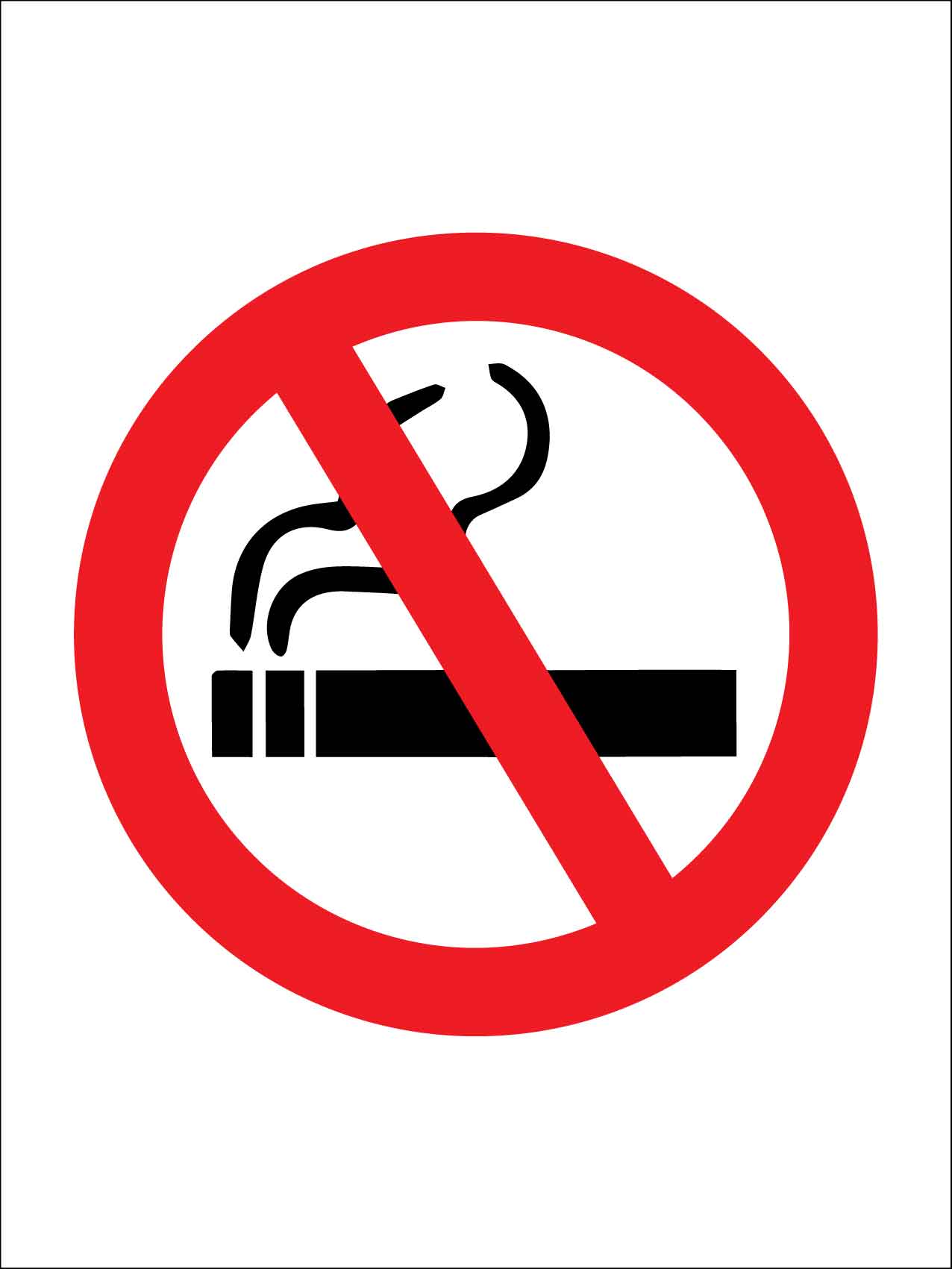 No Smoking Symbol Sign