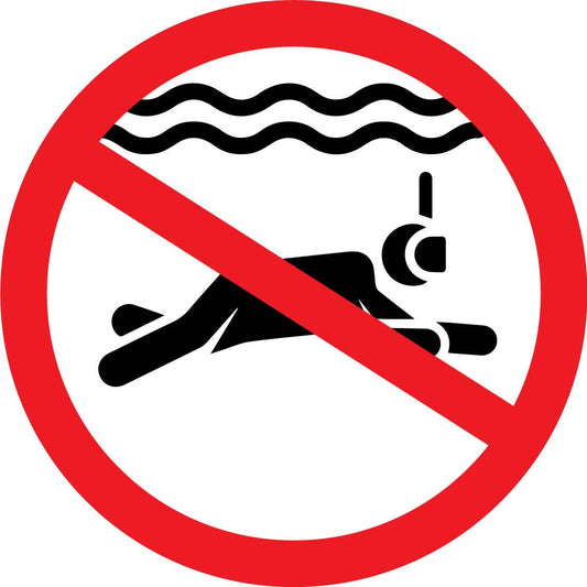 No Snorkelling Decals
