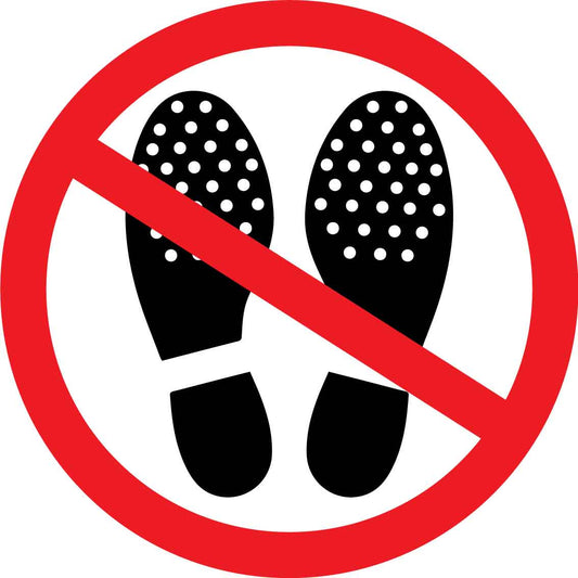 No Studded Footwear Decals