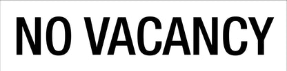 No Vacancy - Statutory Sign