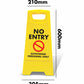Yellow A-Frame - No Entry Authorised Personnel Only
