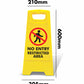Yellow A-Frame - No Entry Restricted Area
