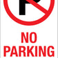 No Parking Arrows - Corflute Bollard Traffic Signs