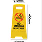 Yellow A-Frame - No Smoking In Pool Area